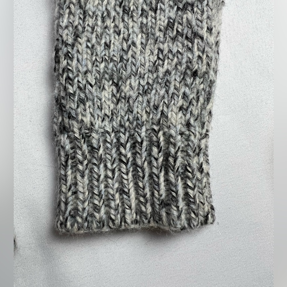 Loft Wool Blend Gray Marble Shawl Collar Cardigan Fall Winter Office - Picture 6 of 12